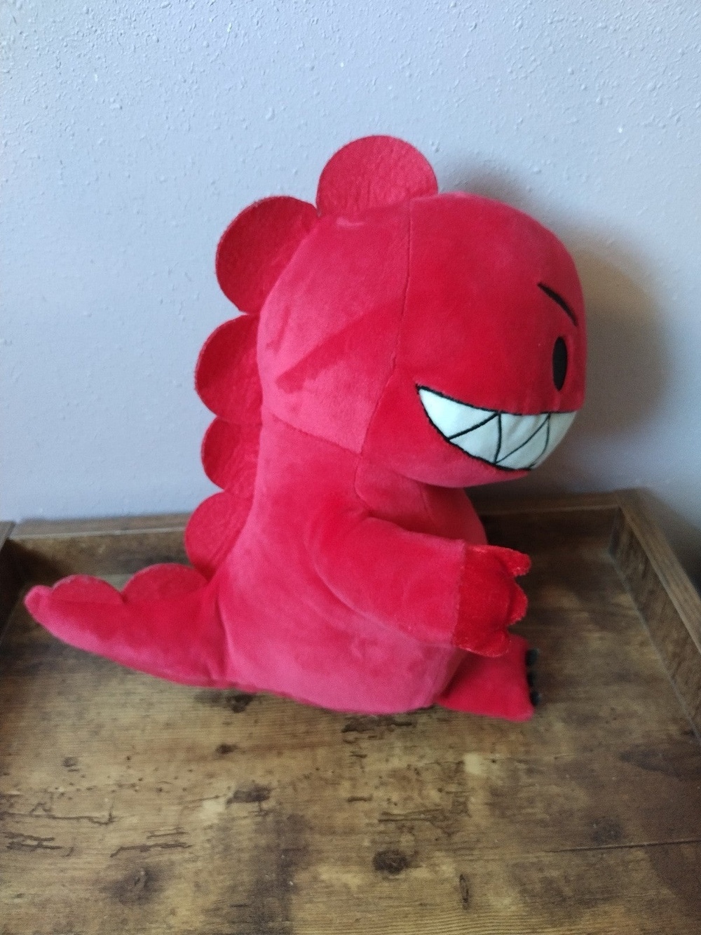 Dinosaur Vs Bedtime Red Toothy T Rex Dino Plush 11"